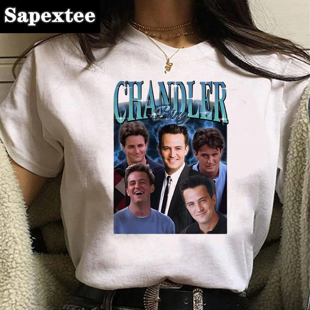 Chandler Bing tshirt women designer comic anime Tee female comic funny y2k clothing