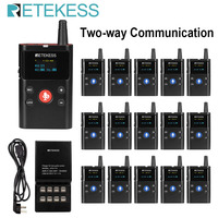 Retekess TT126 Wireless Two-way Tour Guide System Type-C Charging For Riding Excursion Church Interpretation Conference Training
