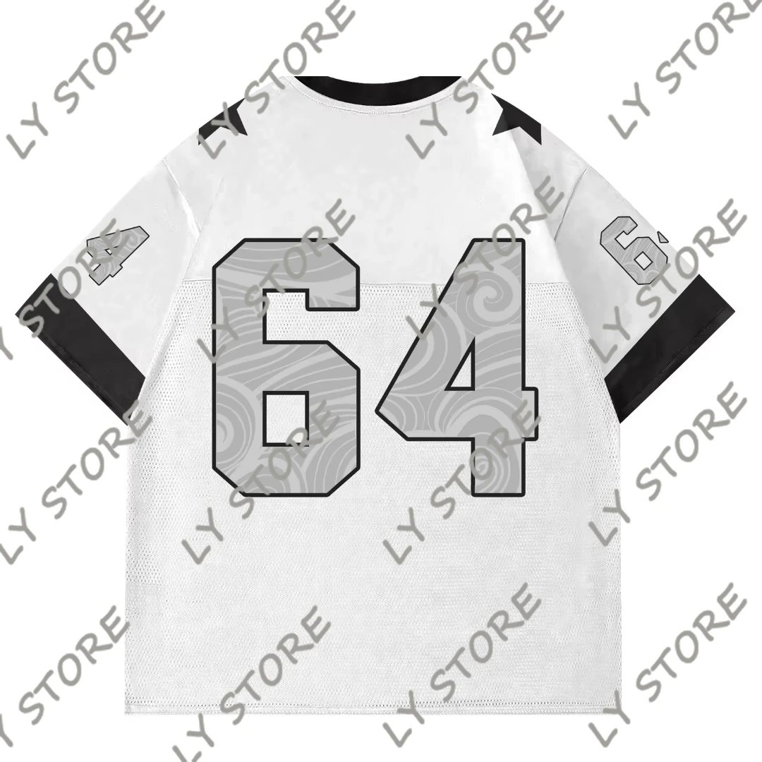 جيرسي أزياء الاتجاه الرقمي رقم. 49 ملابس شارع مخصصة للأطفال بأكمام قصيرة مطبوعة للرجال والنساء #3