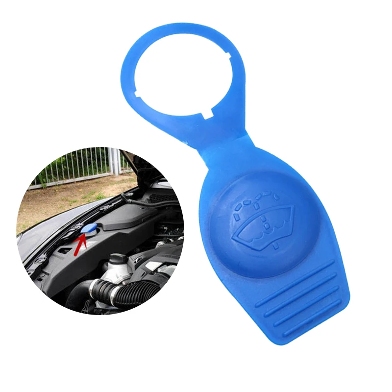 958955455 Wiper Washer Fluid Reservoir Tank Cap Cover Fit for Porsche Cayenne 2003 2004 2005 2006 2007 2008-2014 Blue Plastic