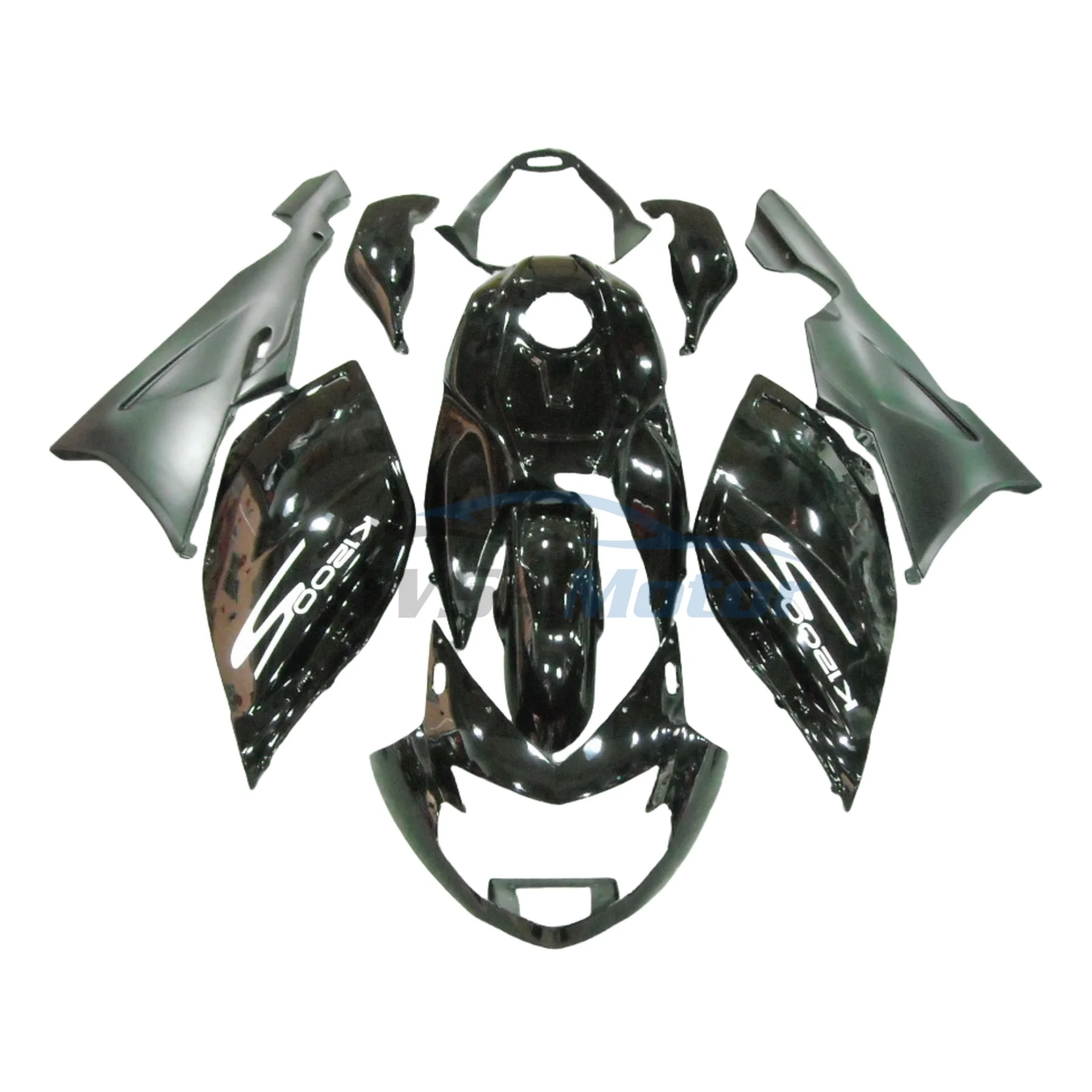FOR K1200S 2005-2008 Full Fairings Kit For BMW K1200 2005 2006 2007 2008  Glossy/Matte Black Motorbike Bodywork Cowl Bodywork