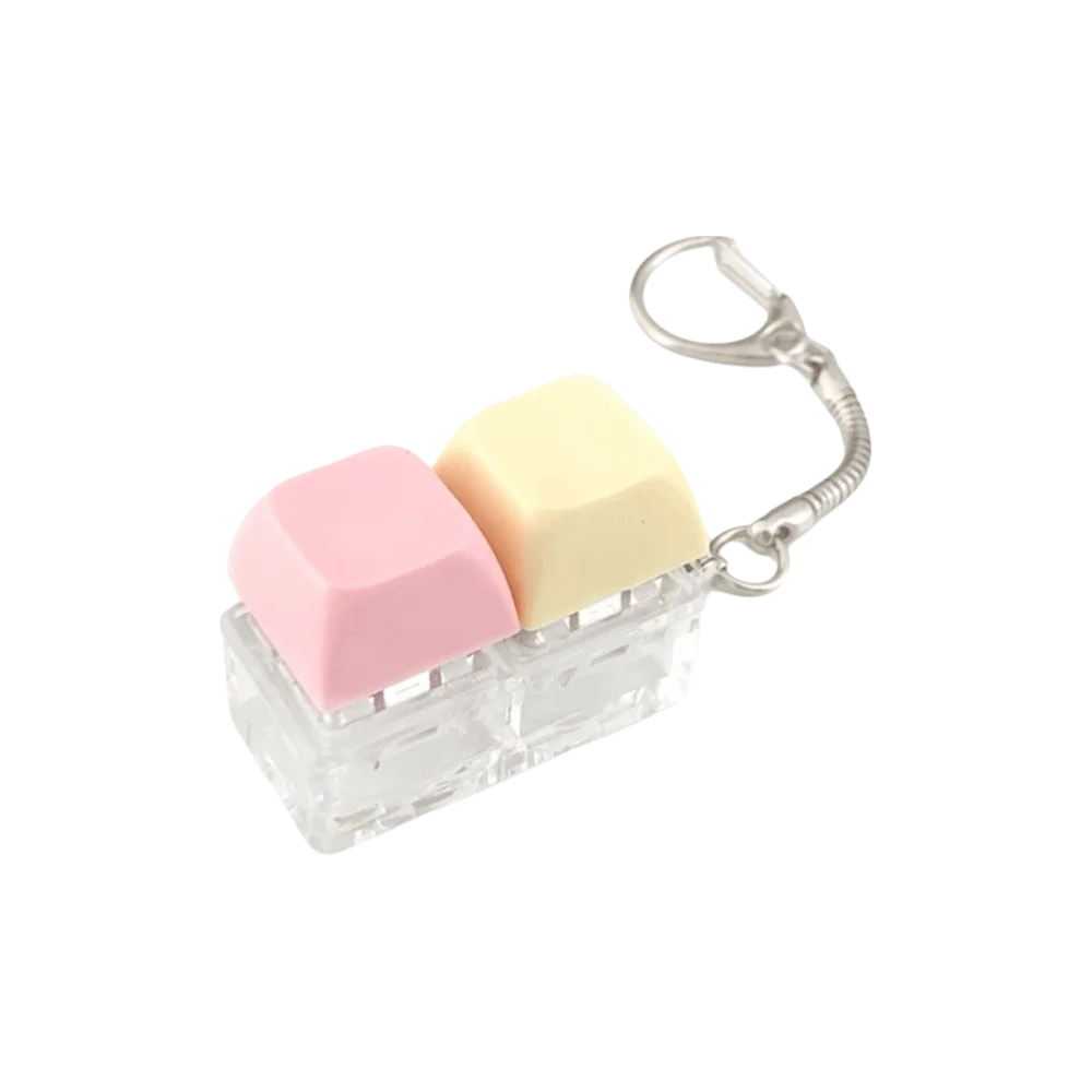 New 2/3/4 Keys Finger Keyboard Keycap Stress Relief Fidget Keychain Pass The Time Key Button Clicker Toy Adult