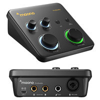 MAONO USB Audio Interface for PC,XLR Input 24-bit/192kHz Routing Software LOOPBACK ASIO for Recording Music,Guitar,DAW PS22 Lite