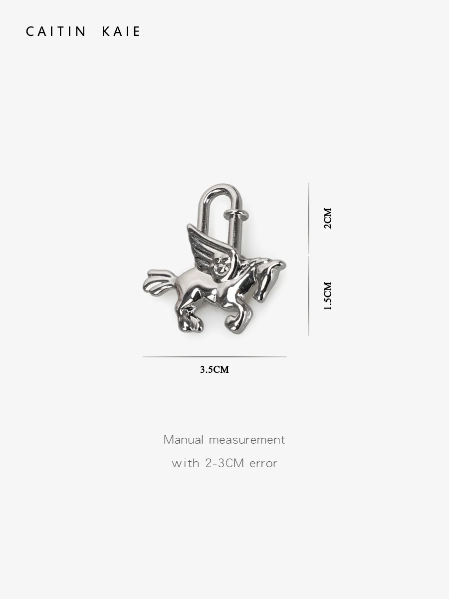 2024 New Animal Lock Pendant Pegasus Platinum Kelly Vegetable Basket Lock Accessories