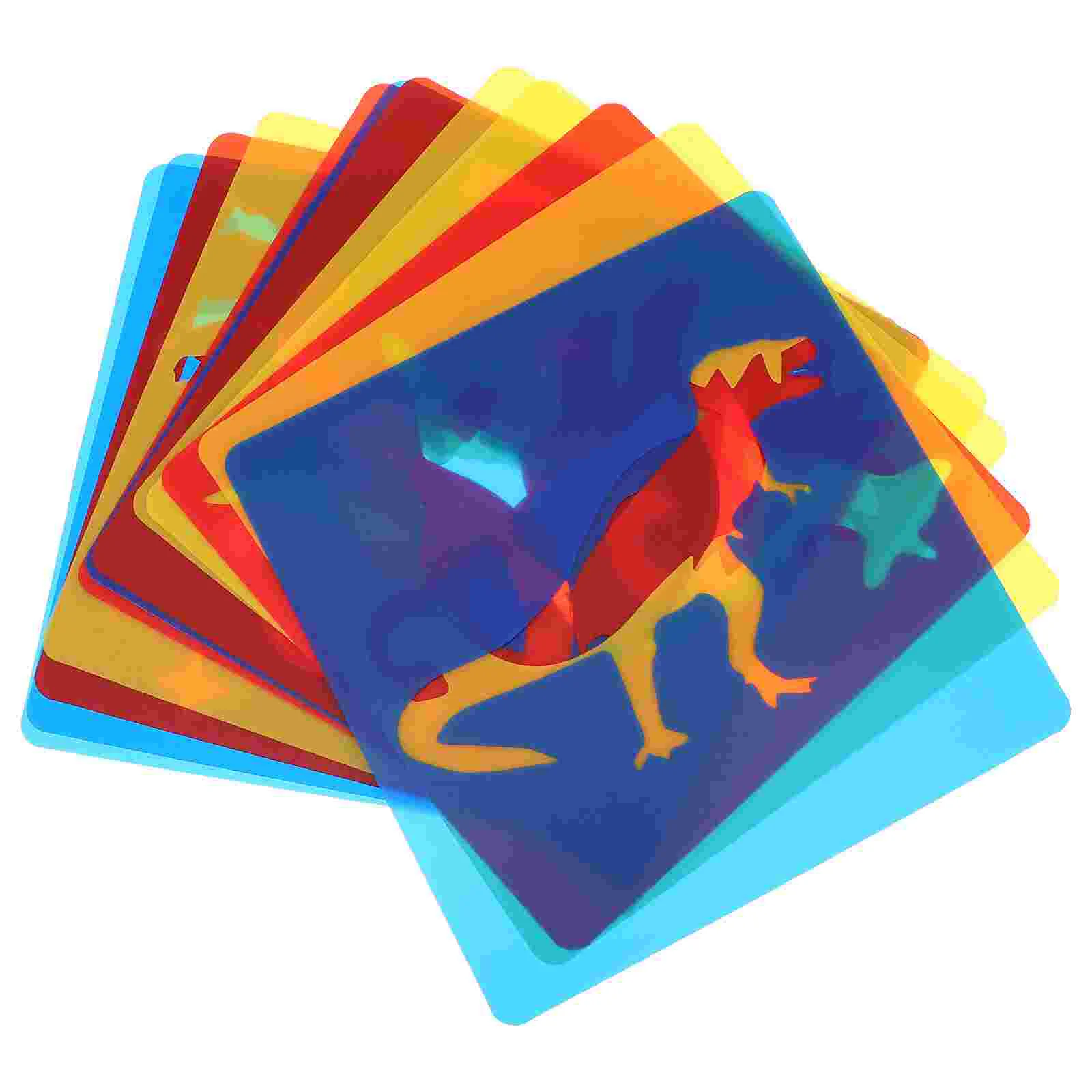

12 Sheets Painting Template Cartoon Stencils DIY Kids Toys Model Animal Outdoor for Durable Puzzle Pattern