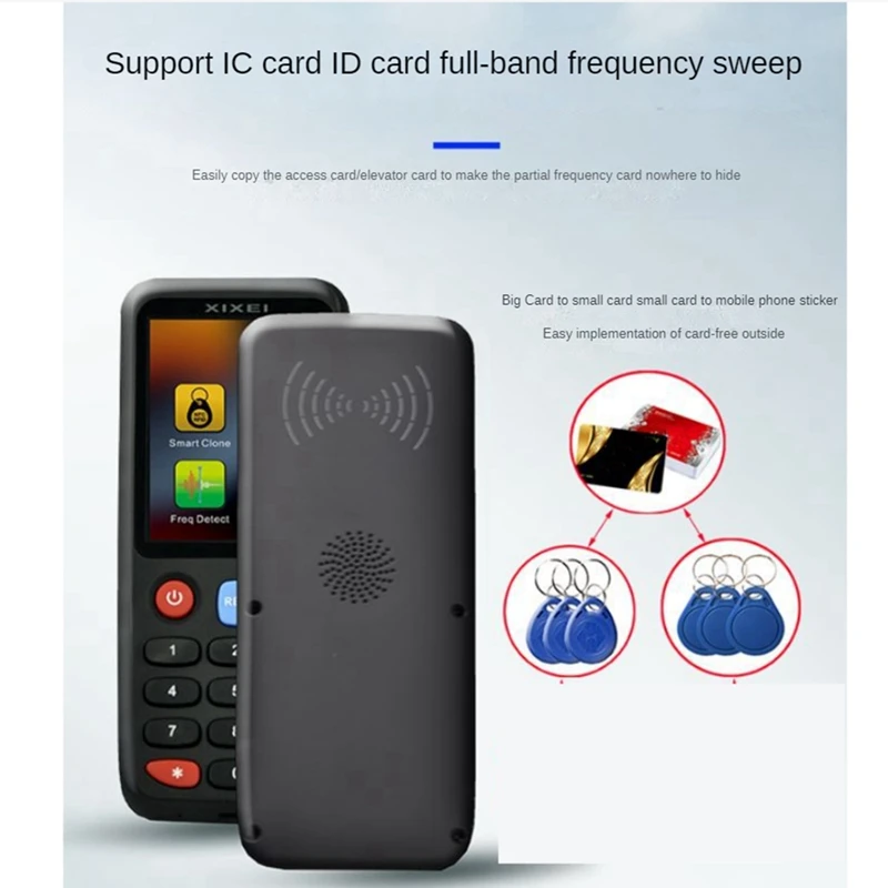 Imagem -02 - Xixei x7 Rfid Leitor de Chip Inteligente ic id Token Clone Copiadora 125khz Crachá Escritor 13.56mhz Tag Duplicador Chave Nfc Programador Ntag215