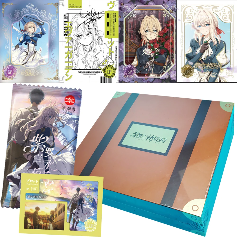 

Violet Evergarden Hobby Collection Cards Visual Arts Anime Protagonist Exquisite Hand Drawn Signature Cards Children Xmas Gift