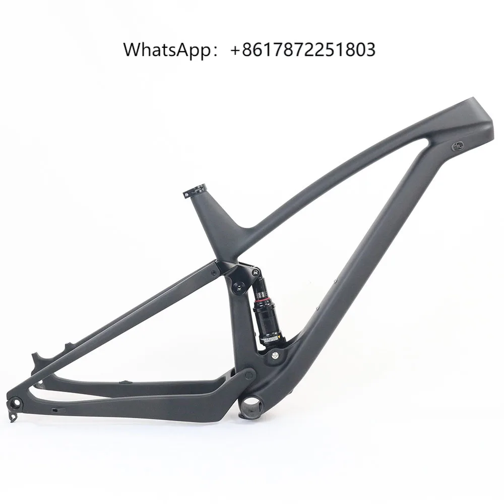 

Winowsports Full Suspension MTB Bike Carbon Frame 29ER Travel 120mm Carbon Mountain Bike Frameset BB92 1 1/8 to 1 1/2 Bike Frame
