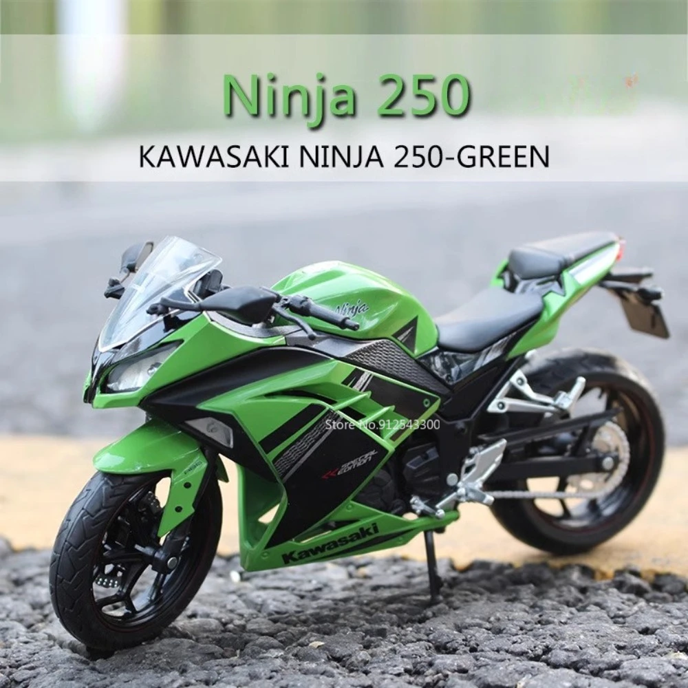 

1/12 Scale Kawasaki Ninja 250 Toy Motorcycle Model Alloy Diecast Simulation Model Scale Motorcycle Toys for Boys Birthday Gifts