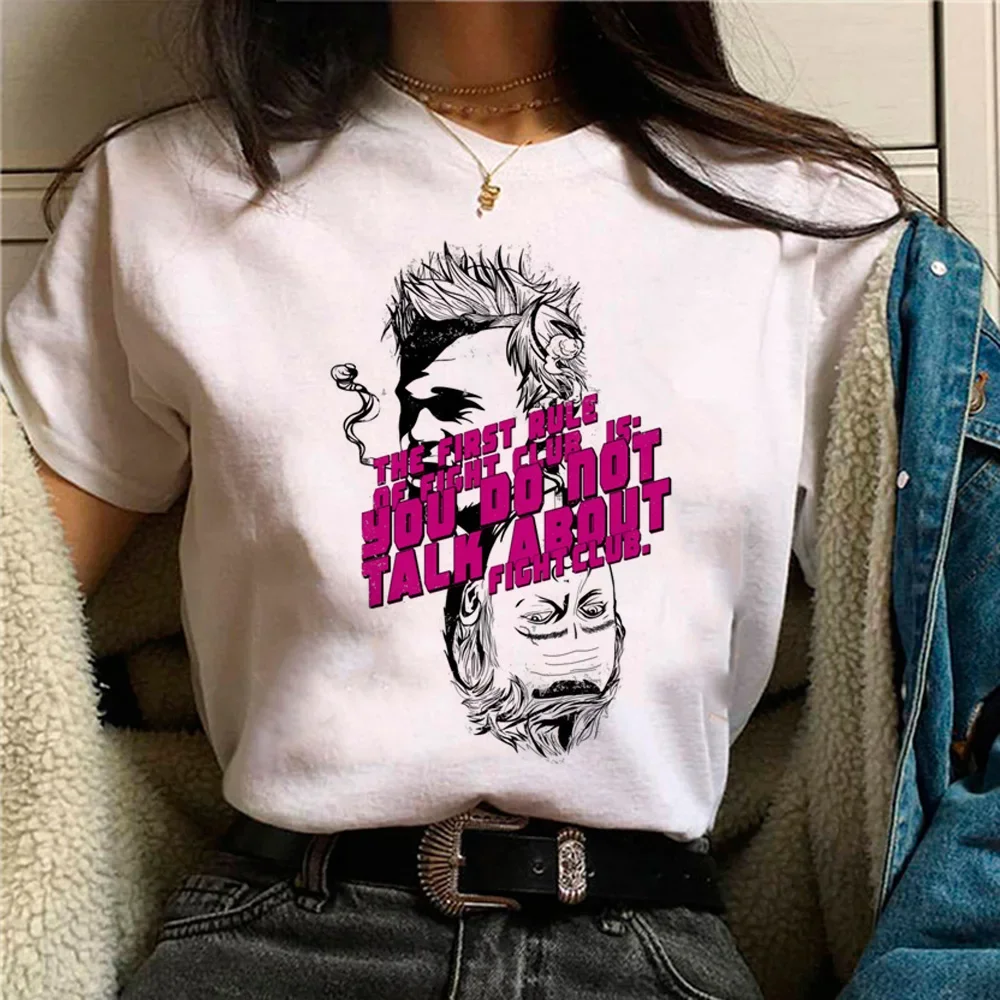 Fighting Club t shirt women summer streetwear harajuku Tee female comic funny 2000s clothes