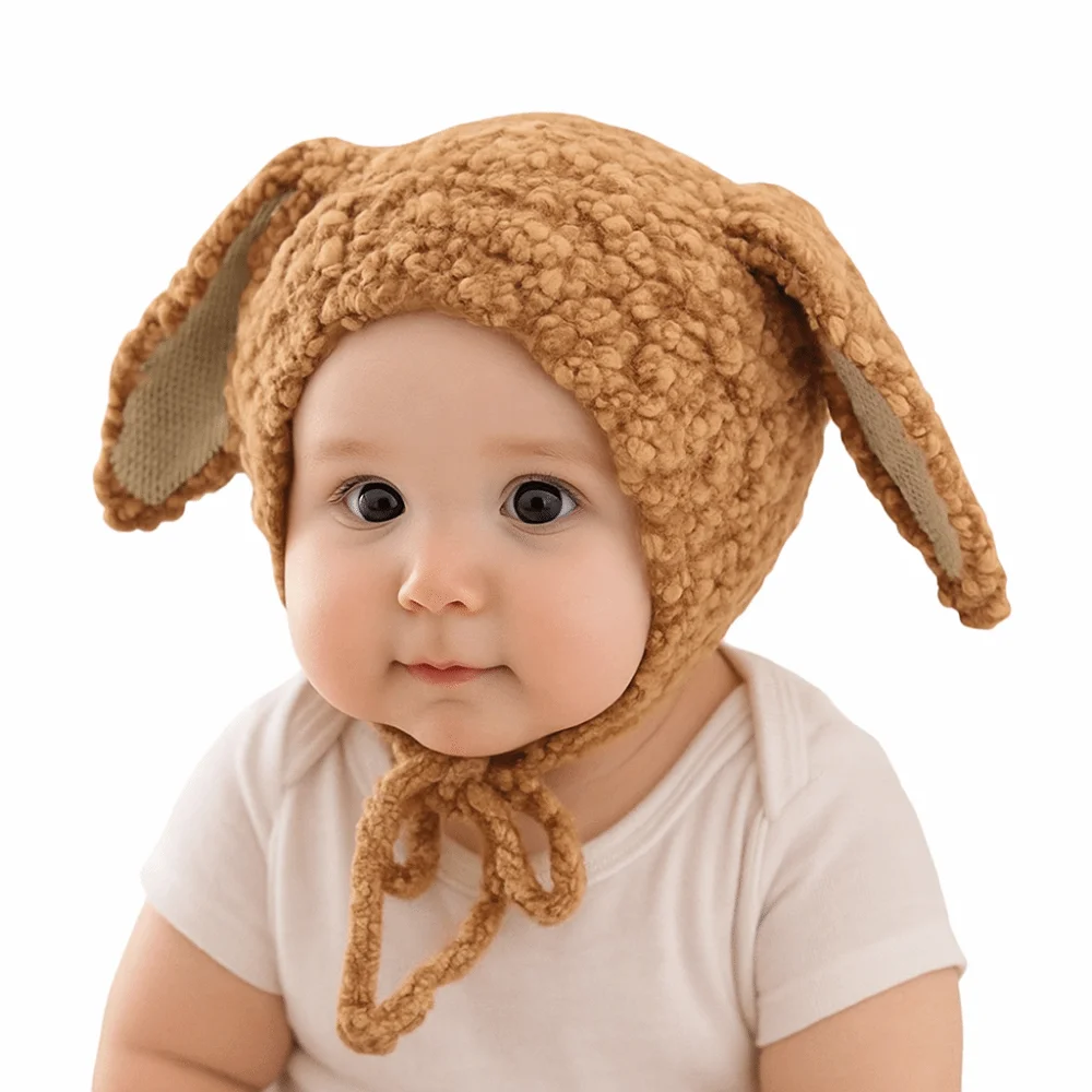 

Fashion Cute Long Ear Ear Protection Hat Windproof Thickned Earmuffs Cap Warm Hat Winter