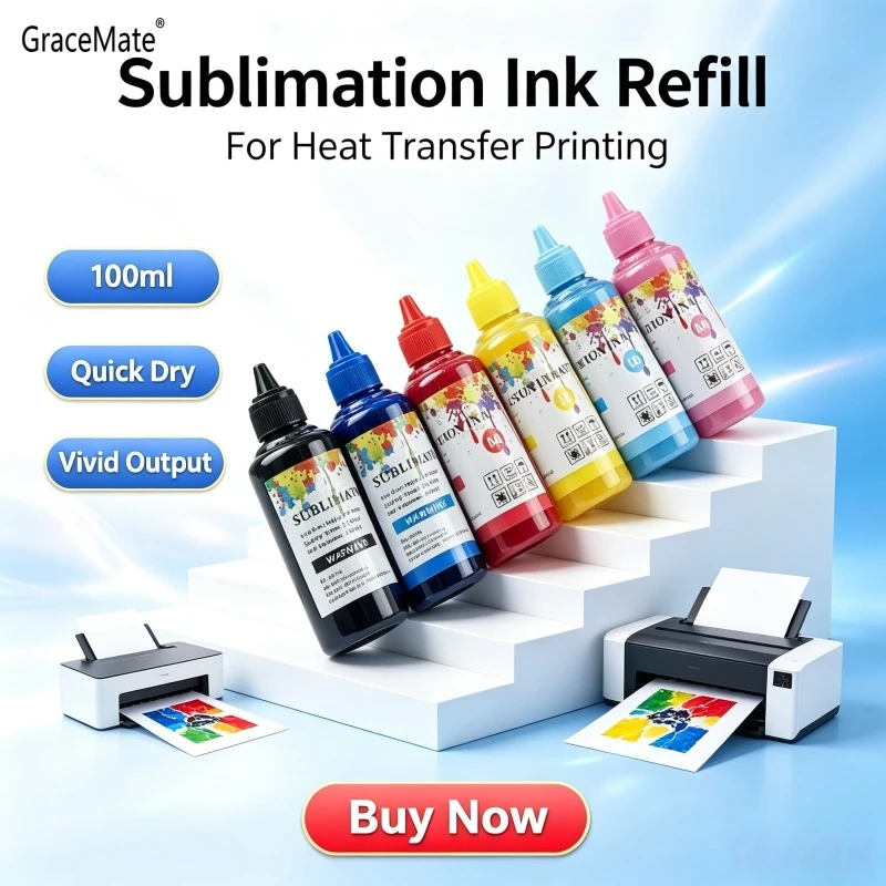 100ML Sublimation Ink 6 Colors/set Sublimation Ink For EPSON L805 L210 L355 L1800 ET2720 Printer kit