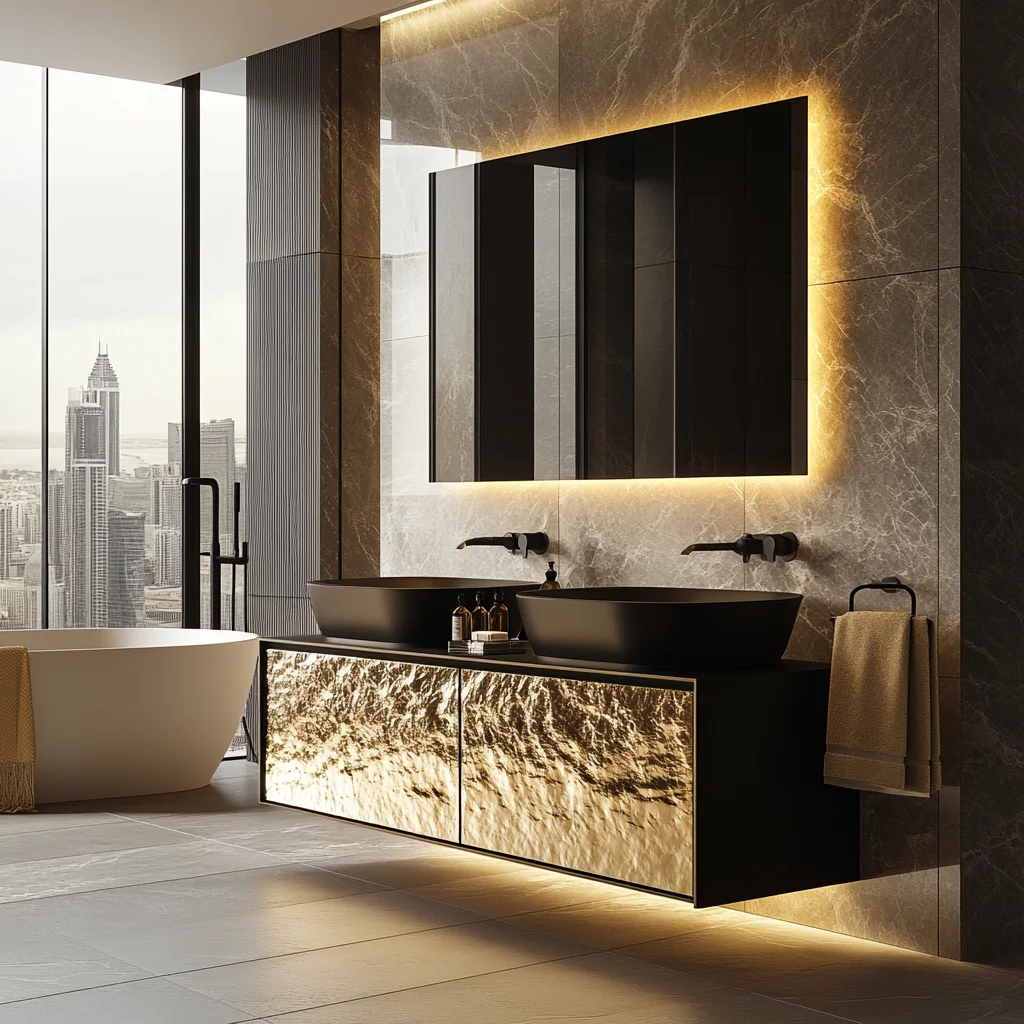 Luxury Gold Bathroom Vanity Wash Cabinet Marble Top Bathroom Cabinet Bathroom Vanity With Sink 36 Inch Customizable
