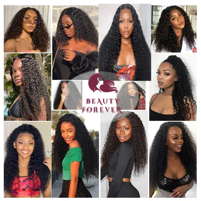 Beauty Forever Grade 12A Brazilian Curly Human Hair Bundles 100% Raw Virgin Human Hair Weave Jerry Curly Bundles 3 4 PCS/lot