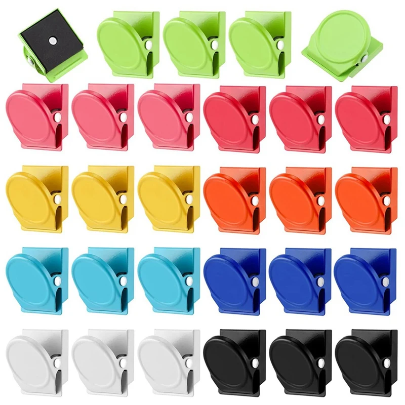 54 Pcs Metal Heavy Duty Magnetic Clips Whiteboard Magnet Clip Locker Magnets Clips For Fridge