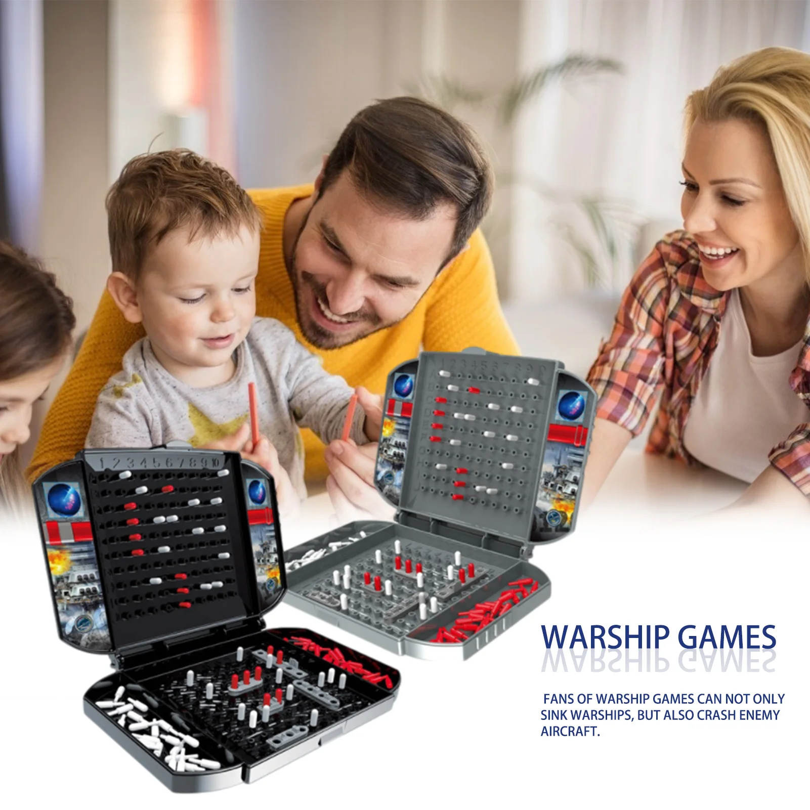 Battleship Board Game Board Game Naval Chess Game The Sea Battle Board Family Ship Planes Children Brain Training Strategy Games