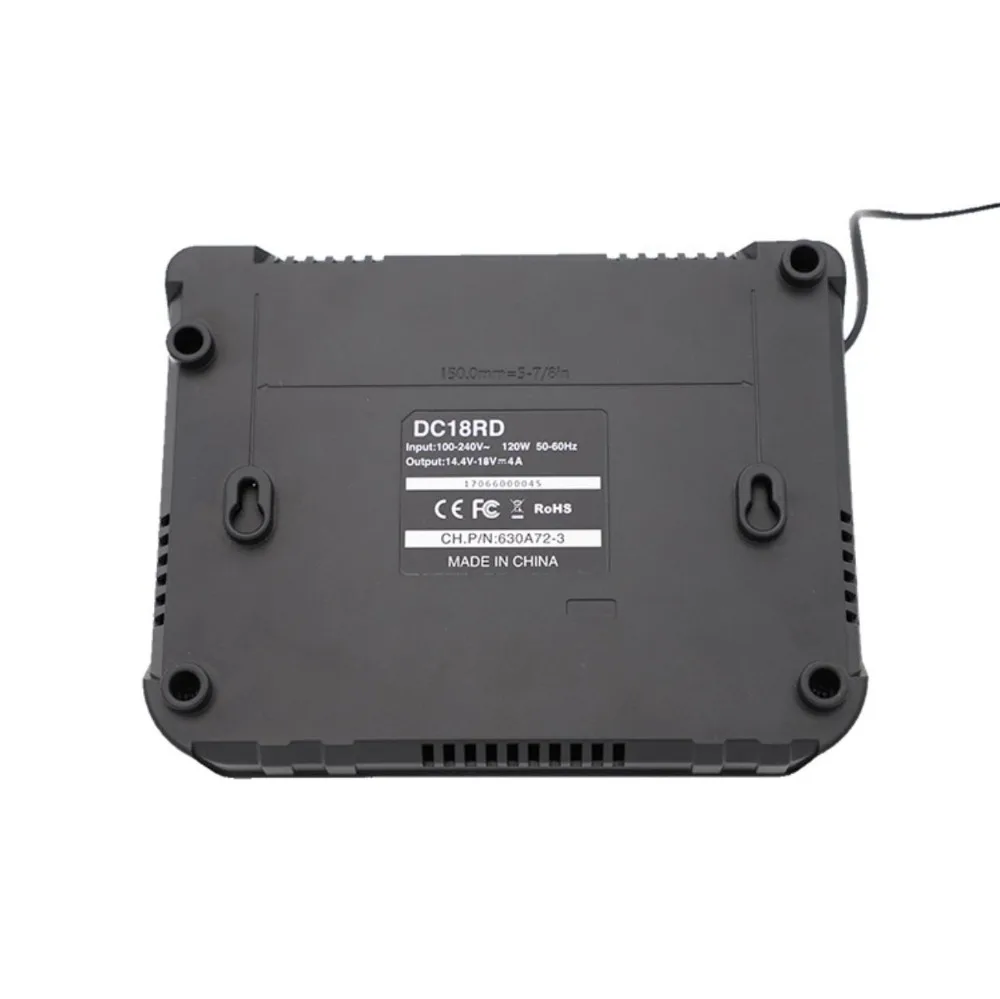 4A 14,4-18 V vervangende oplader met twee poorten voor Makita, ASUNCELL DC18RD, Li-ion accu, snellader, BL1415, BL1430, BL1830, BL1840, BL1850, BL1850B, BL1860B