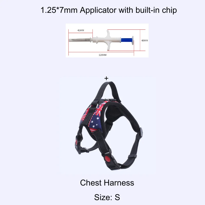 

1xGlass Transponder Injector Kit with Chest Harness for Puppy Kitty Pet Supplies