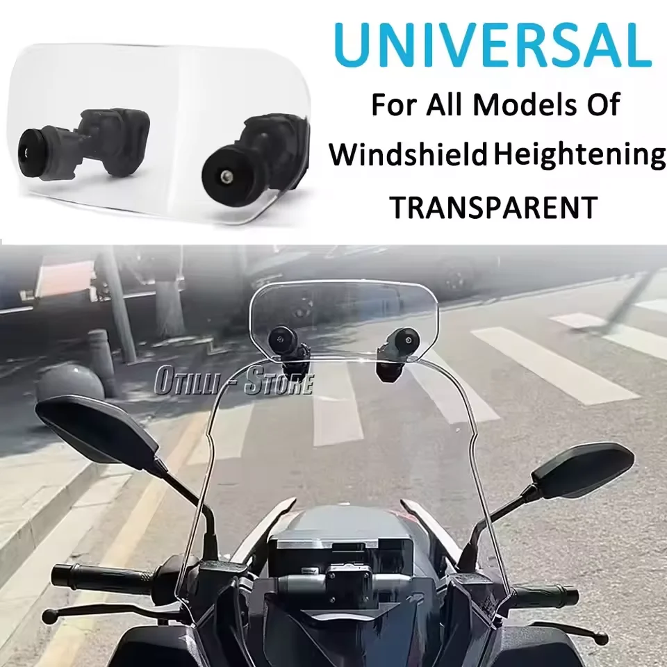 

Motorcycle Adjustable Windscreen Wind Deflector Spoiler Extension Windshield For YAMAHA For KAWASAKI For BMW For SUZUKI For SYM
