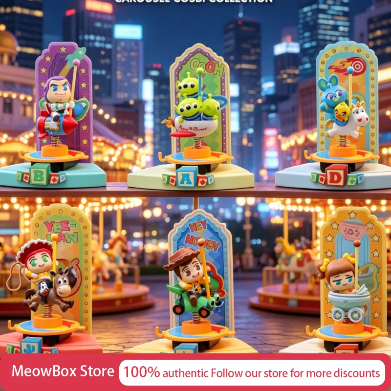 

Genuine Cosbi Toy Story Carousel Series Blind Box Mini Character Figure Mystery Box Surprise Box Hippers Girls Toys Cute Stuff