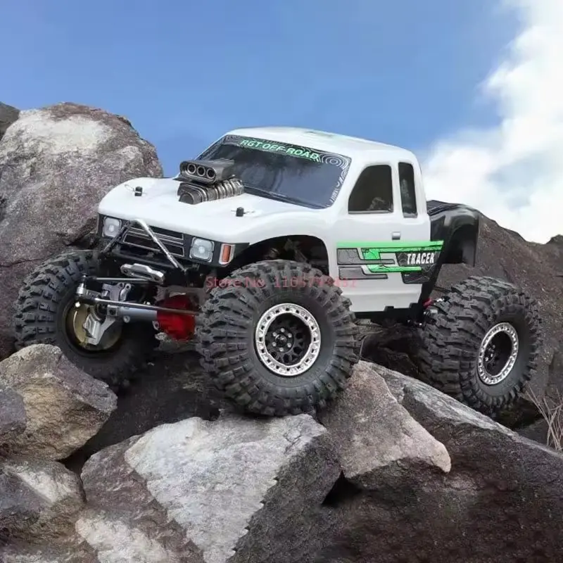 Novo rgt ex86180pro 1/10 rc simulação elétrica de controle remoto fora de estrada modelo carro rastreador rtr eixo de metal adultos crianças brinquedos