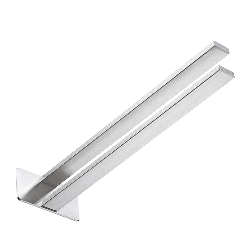 

Двухполюсный дырокол из нержавеющей стали, крепящийся на полотенце, клейкий держатель для ванной комнаты и кухни, полка для хранения, полка для полотенец