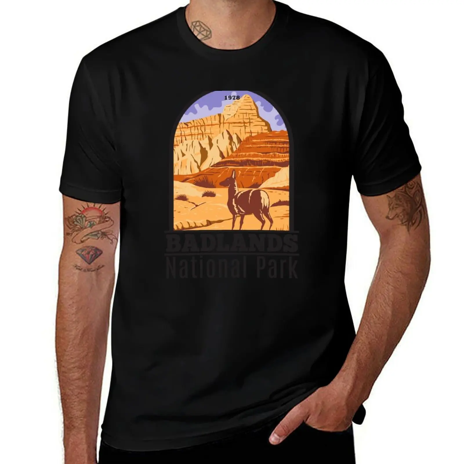 Badlands National Park South Dakota T-Shirt anime t shirts for man T-Shirt