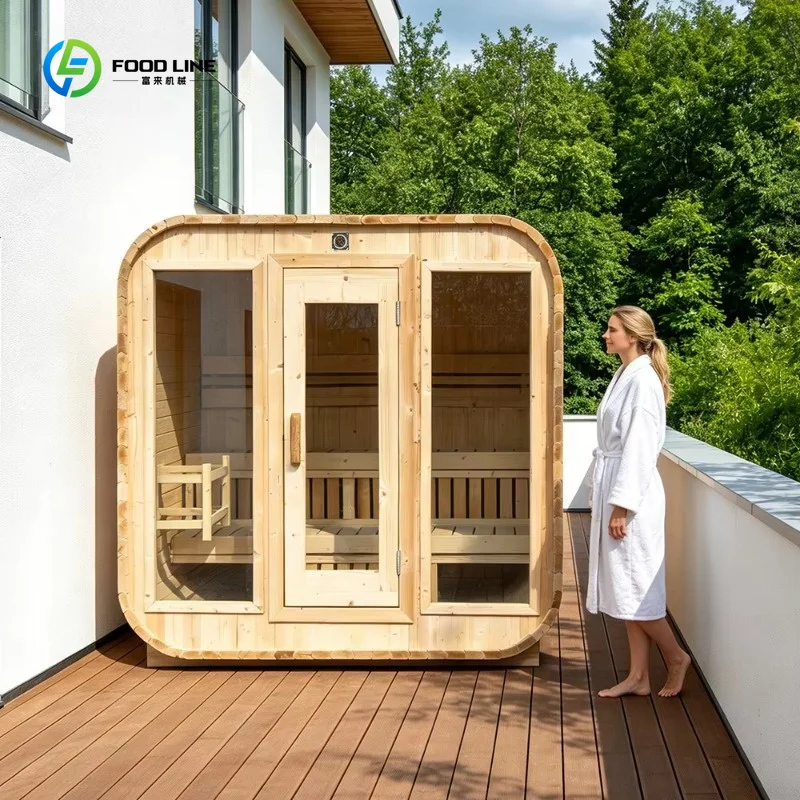 Customized Easy Installation Dry Outdoor Sauna Cabin Sauna Indoor 4 Person Wet Outdoor Wooden Sauna Room House