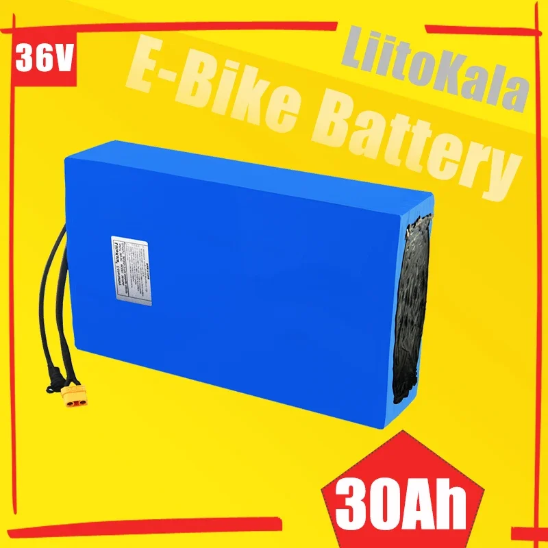 LiitoKala 36V 30Ah 6Ah 10Ah 12Ah 15Ah 20Ah 24Ah E-Bike  Battery Pack For Electric bike Electric Scooter