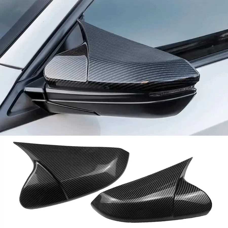 

Ox Horn Side Rearview Mirror Cover Wing Mirror Protect Decorate Covers Auto Exterior Decoration Accessories For Honda 10th Gen C