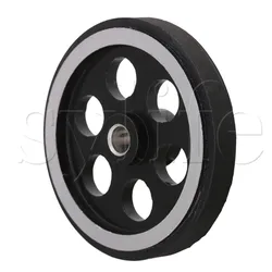 200mm Aluminum Rubber Meter Encoder Wheel for Rotary Encoder 7mm Bore