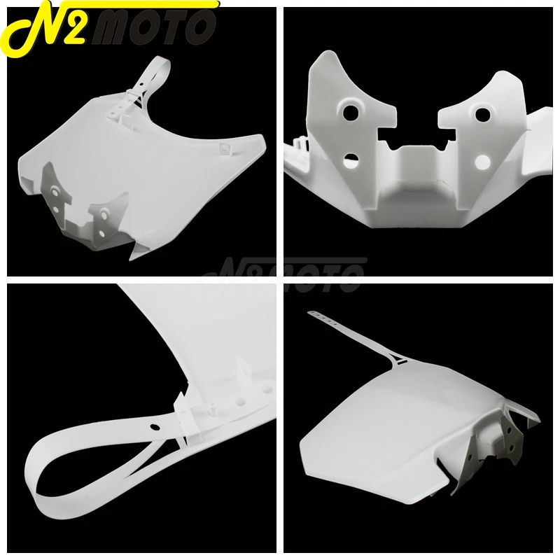 White Front Name Number Plate Holder Supermoto Number Board For Honda CRF250R CRF450R CRF 250 450 R Dirt Bike Motocross Enduro