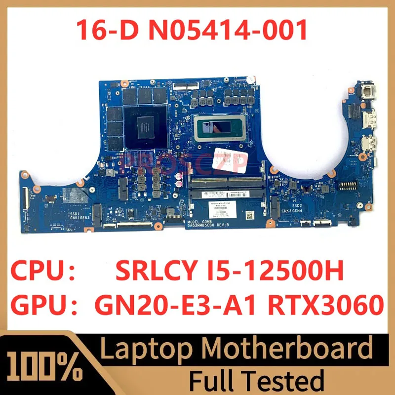 

N05414-601 N08246-601 For HP 16-D Laptop Motherboard DAG3MMB5CB0/DAG3MBMBCD0 With I5-12500H CPU GN20-E3-A1 RTX3060 100%Tested OK