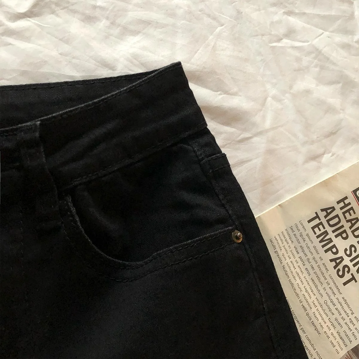 

Bootcut Jeans Unisex Women Milk Bloomers Commuting Goth Baggyy Flares Deep Panelled Graphic Cross Pleated Oversize Original Vibe