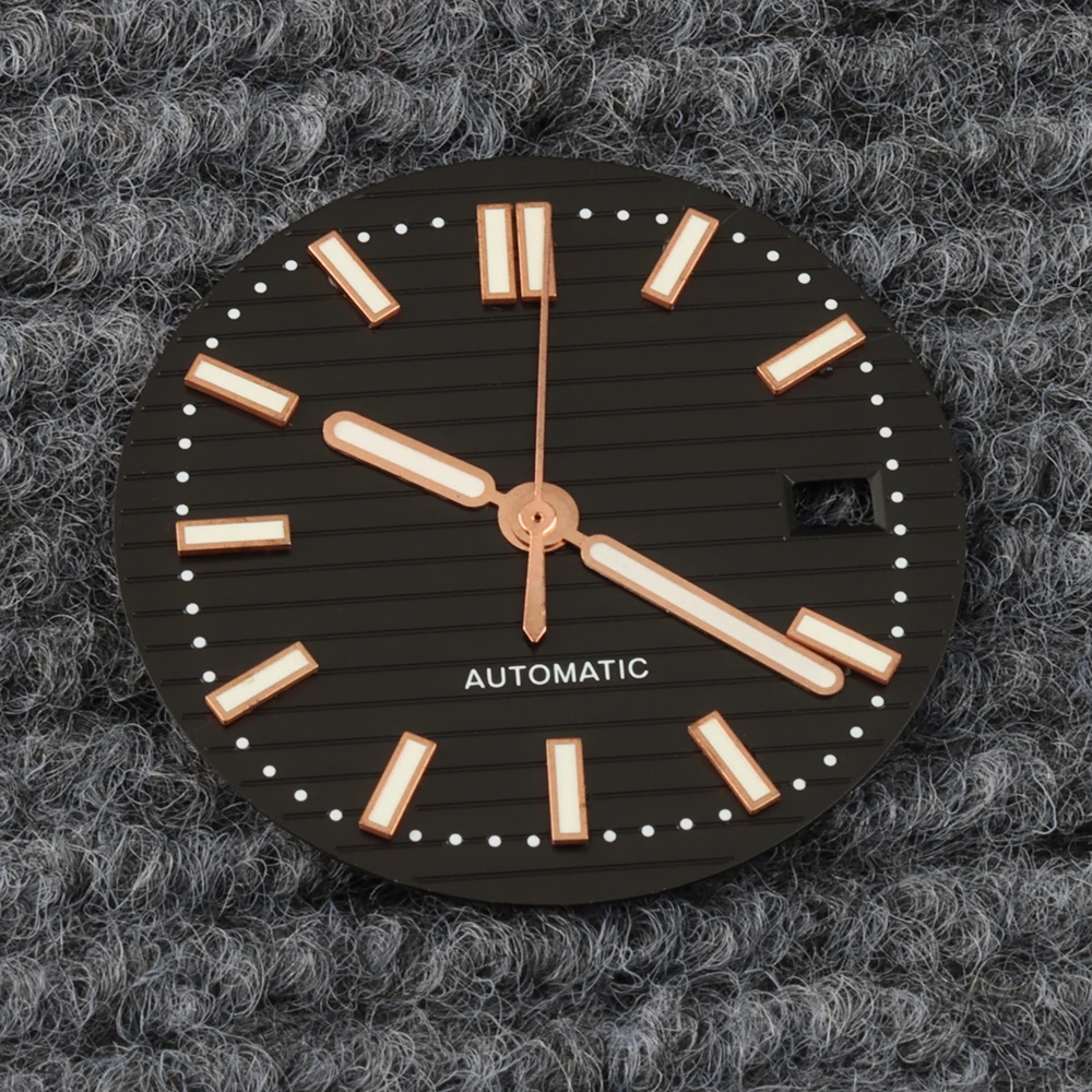 

29.8MM NH35 Watch Dial Hands Green Luminous Watch Face Fit Nautilus NH35 NH36 NH38 Movement Face Watch Parts Mod Replacements