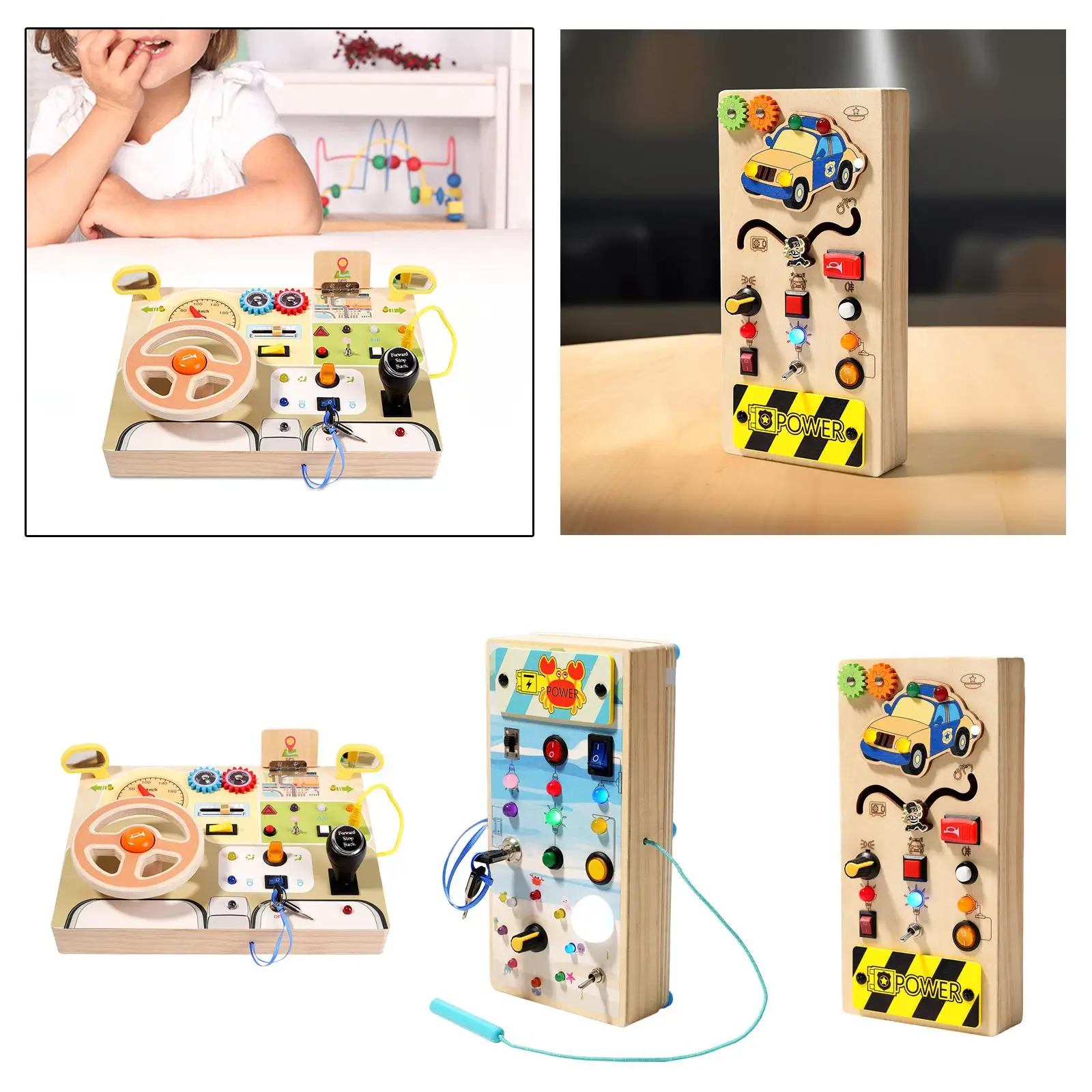 Circuit Busy Board with lightweight baby travel toy for travel children