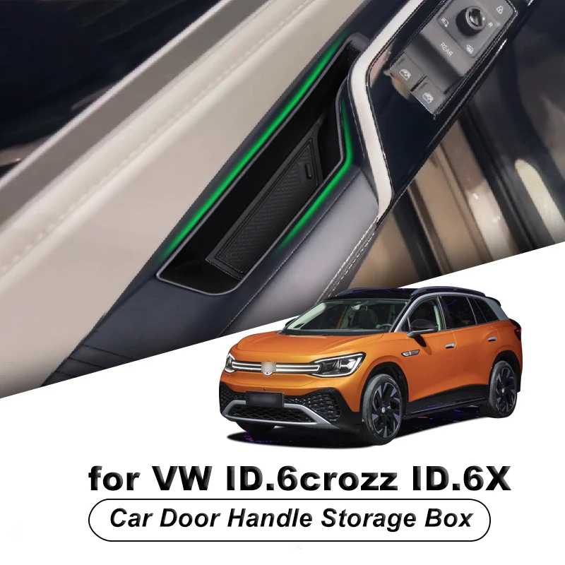 For Volkswagen for VW ID.6 ID.6crozz ID.6X Door Handle Storage Box Holder Tray Organizer Interior Modification Accessories