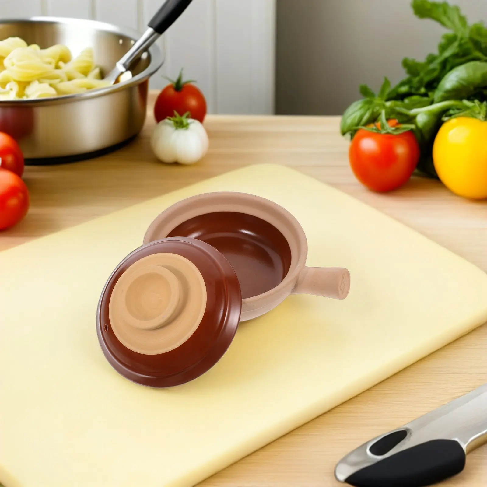 Chinese Clay Pot Cooking For Clay Pot Rice Couple 600Ml Flameproof Stovetop Single Serve Casserole Soup Stockpot