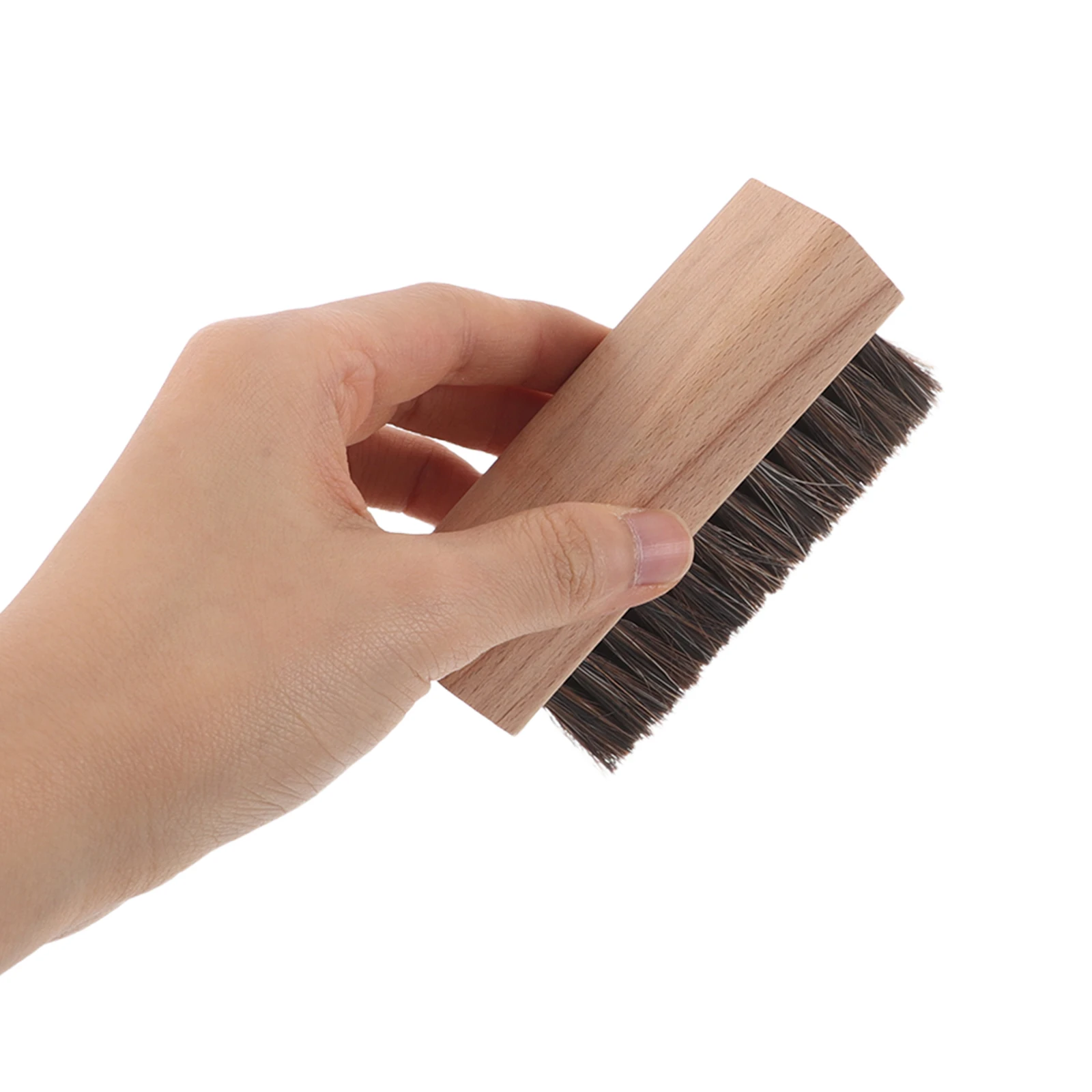 

3 PCS Horse Hair Removal Shoe Brush Horsehair Felt Hat Dust Shine Shoes Detergent Foot Scrub for Boot