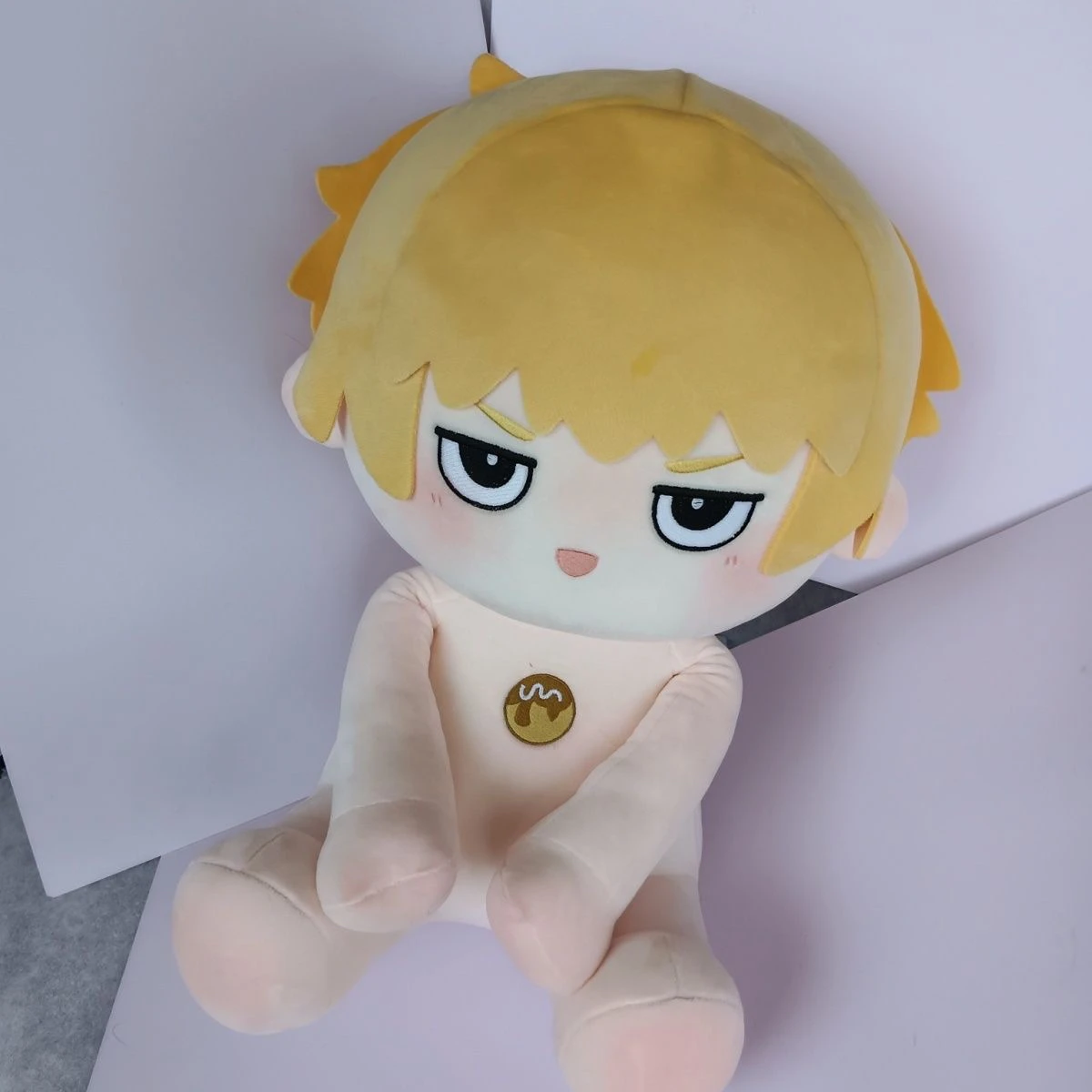 Anime Mob Psycho 100/Mobu Saiko Hyaku Reigen Arataka Cosplay dibujos animados 40cm sentado muñeco de algodón de felpa Maumet juguetes bebé desnudo Navidad