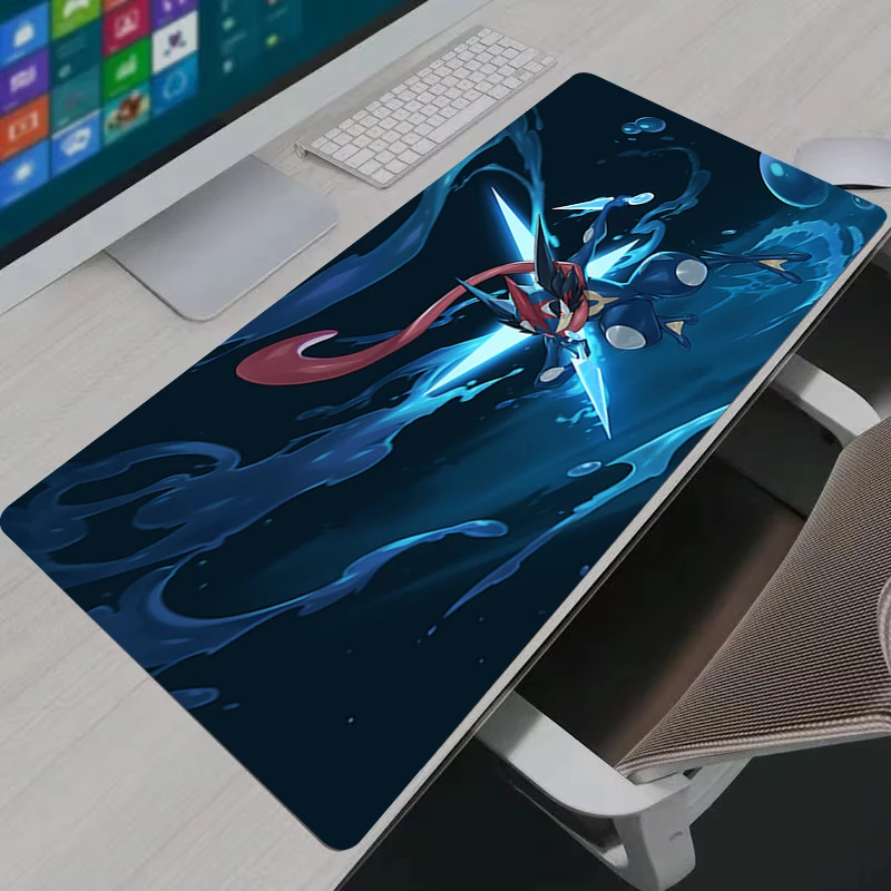 Mouse Pad XXL Gamer Pc Accessories Greninja Mouse Mat P-pokemon Desk Mats Office Cabinet Carpet Gamer Natural Rubber Mousepad