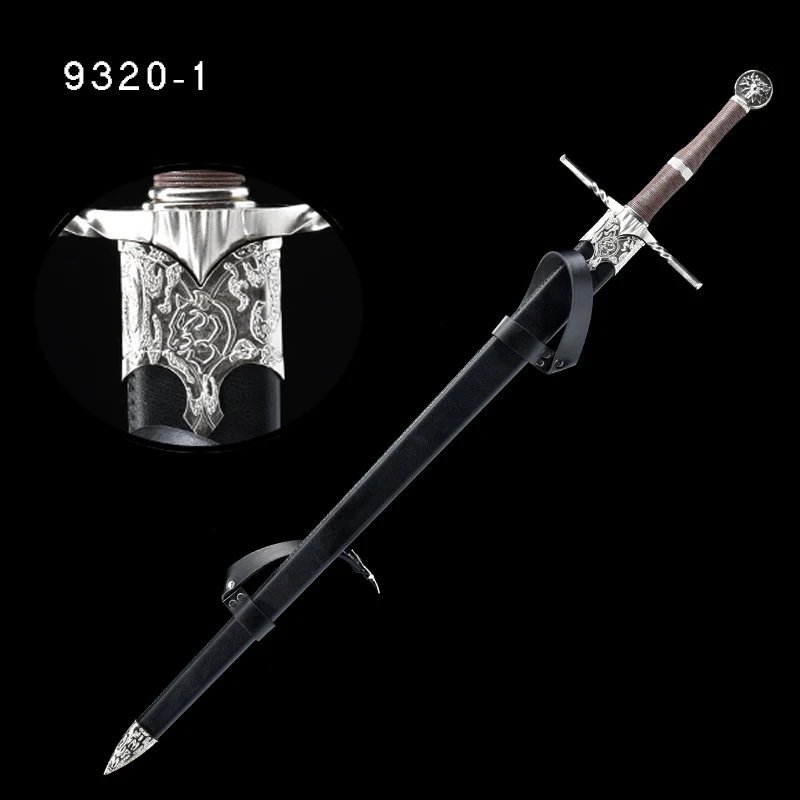 Big Game Geralt Sword,Replica Cosplay Movie Western Swords, Stainless Steel,Non Sharp
