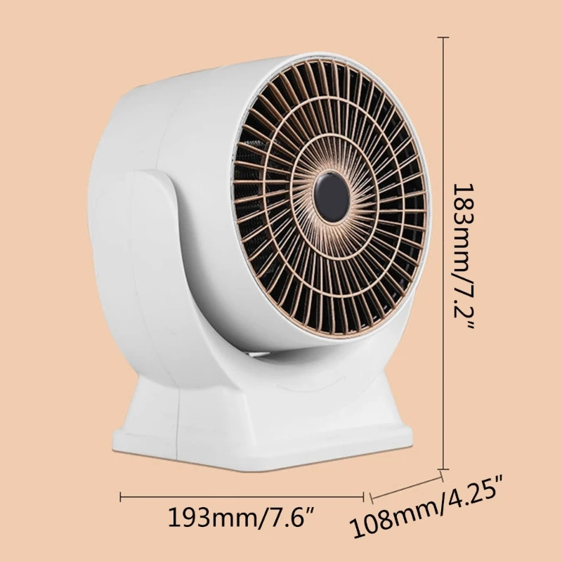 Mini ventilador calefactor portátil para escritorio, calentador eléctrico espacio cálido para invierno, para hogar, envío