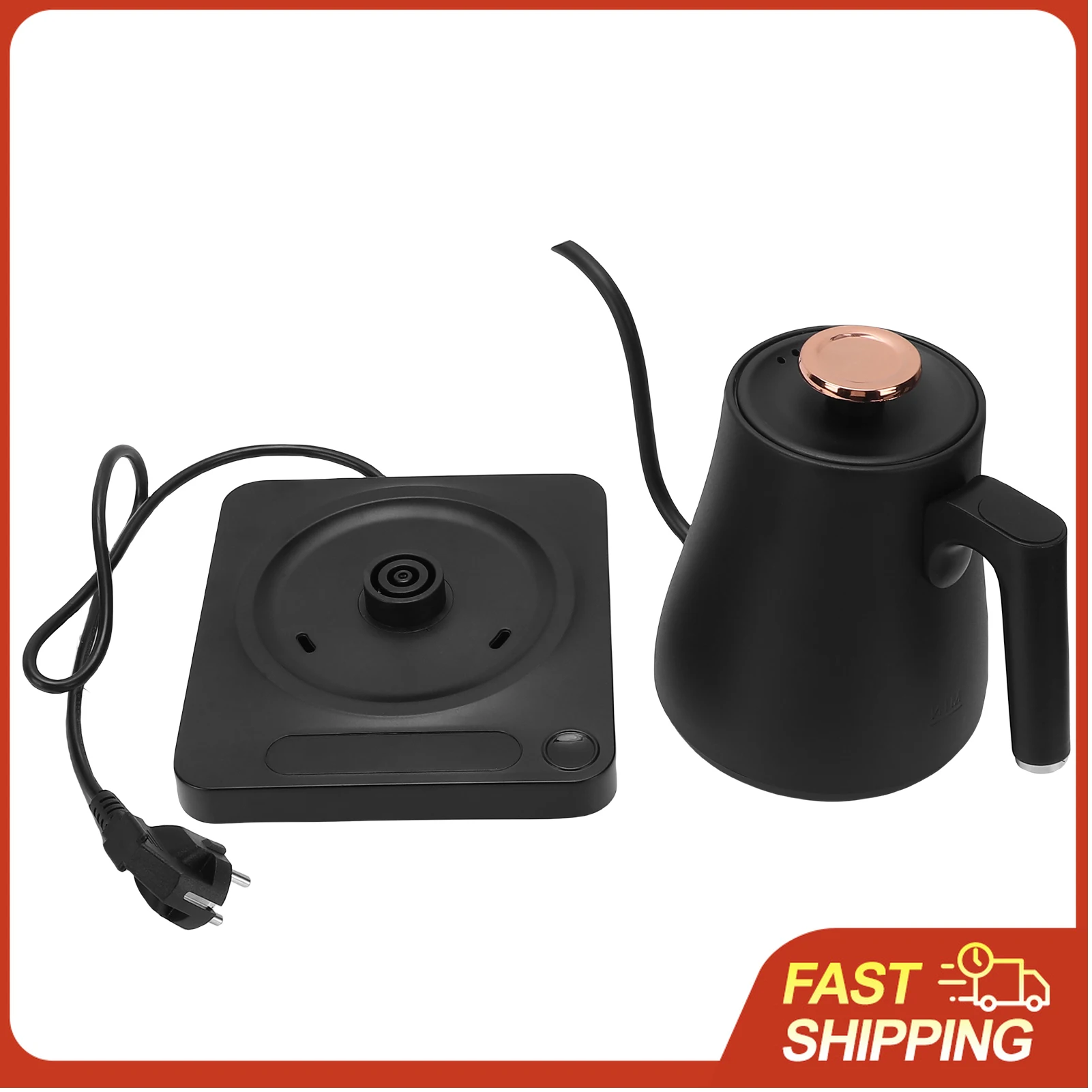 

Электрический чайник с гибким носиком, контроль температуры, объем 1 л, внутренняя часть из нержавеющей стали, ЖК-дисплей, автоматическое отключение, функция поддержания тепла, 24 часа подогрева