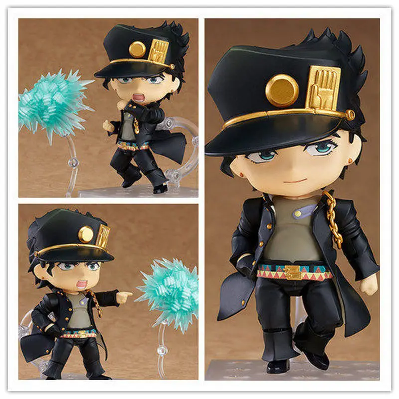 #985 Jotaro Kujo Articulated Action Figure Replaceable Face Anime Pvc Collectible Model Desktop Display Ornament Birthday Gift