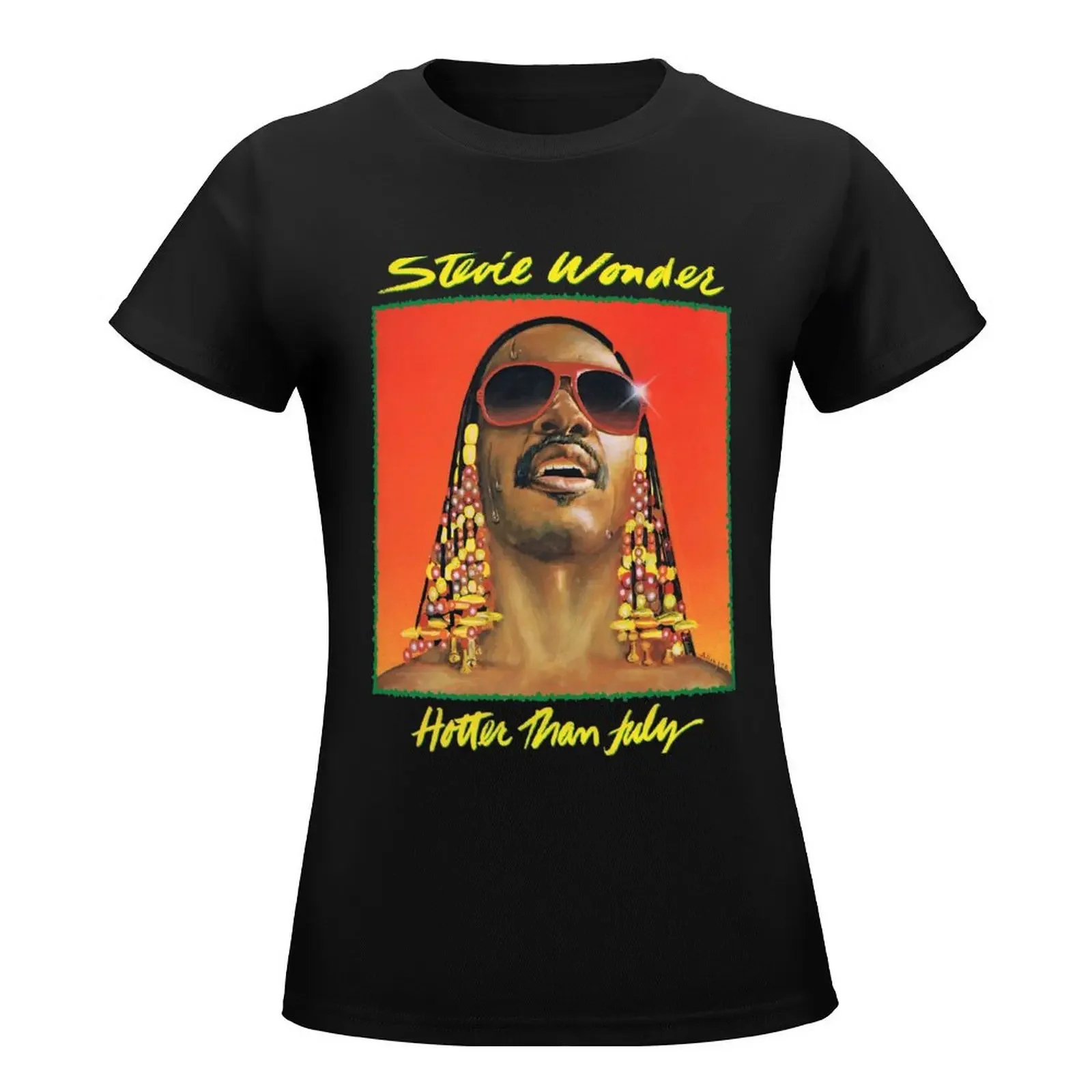 STEVIE WONDER ALBUM 2018 CANCAN T-Shirt cute tops shirts graphic tees Aesthetic clothing Women's cotton t-shirt