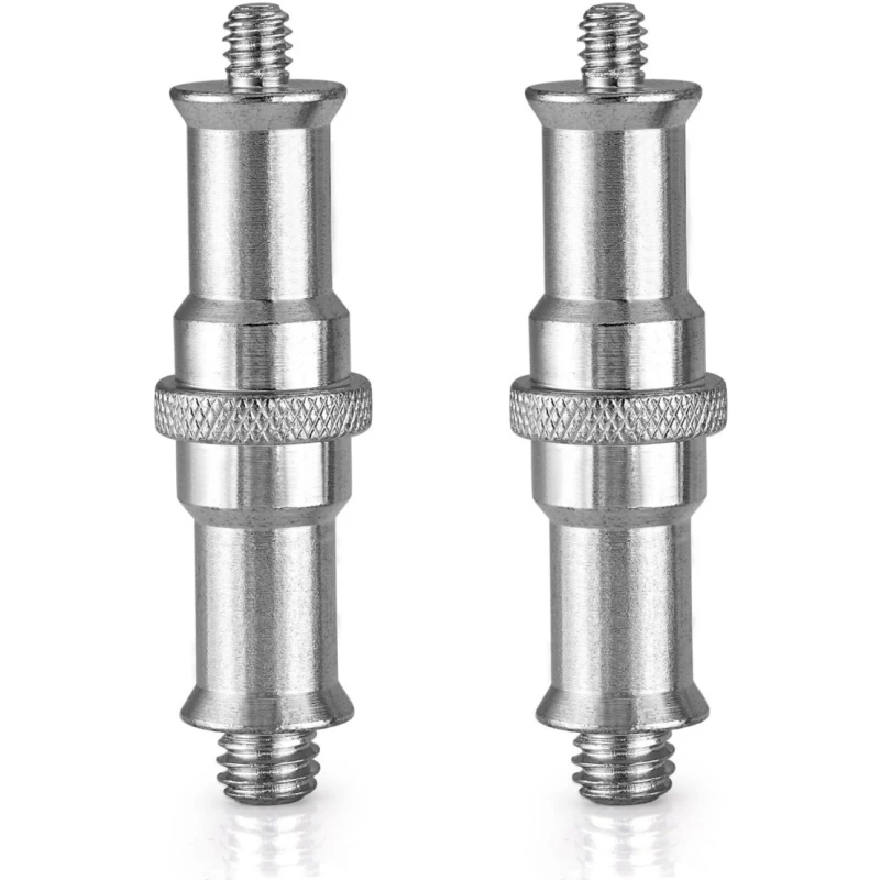 

NEEWER Pack of 3 Standard 1/4 to 3/8 Inch Metal Converter Thread Adapter Spigot Stud for Studio Light Stand Hotshoe