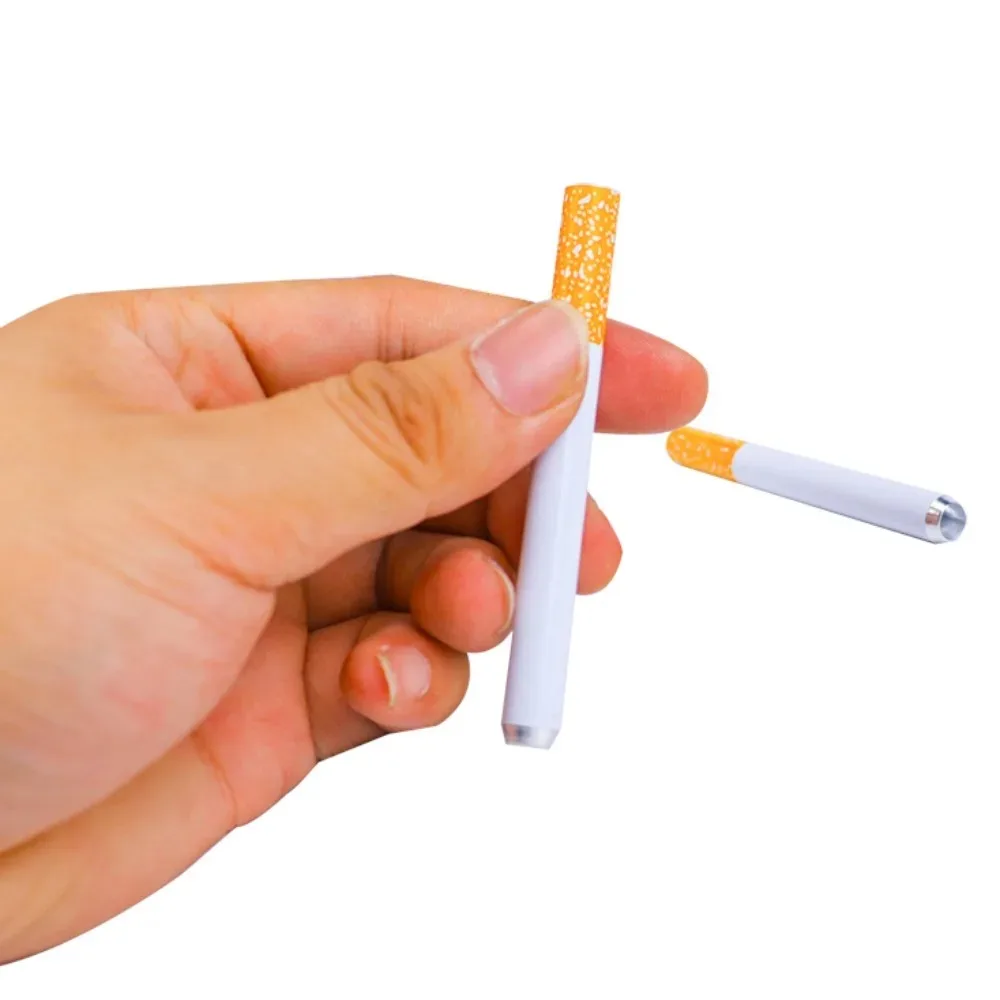 7.8mm Creative Design Mini Hollow Straw Metal Material Portable Smoking Accessories Reusable Filter Tip view 2