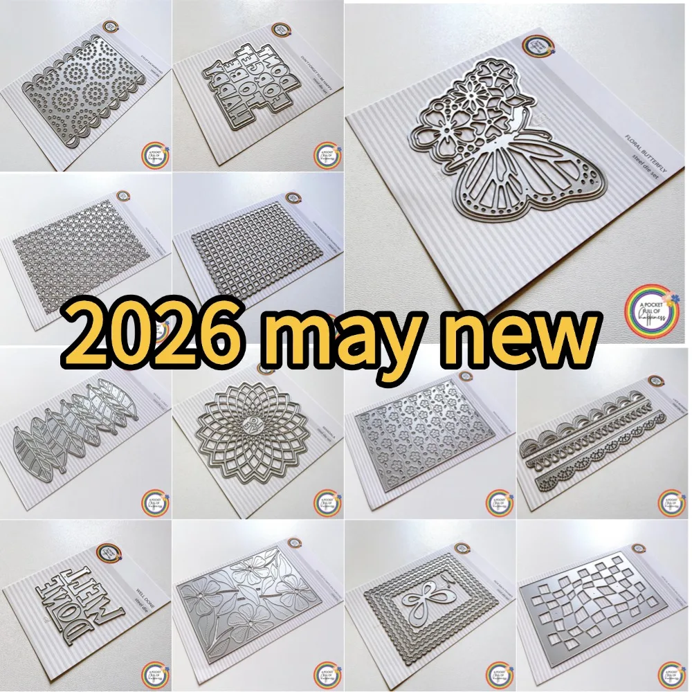 Butterfly Leaf Flower Cutting Dies Scrapbook Diary Decoration Stencil Embossing Template DIY Greeting Card Handmade 2026 new