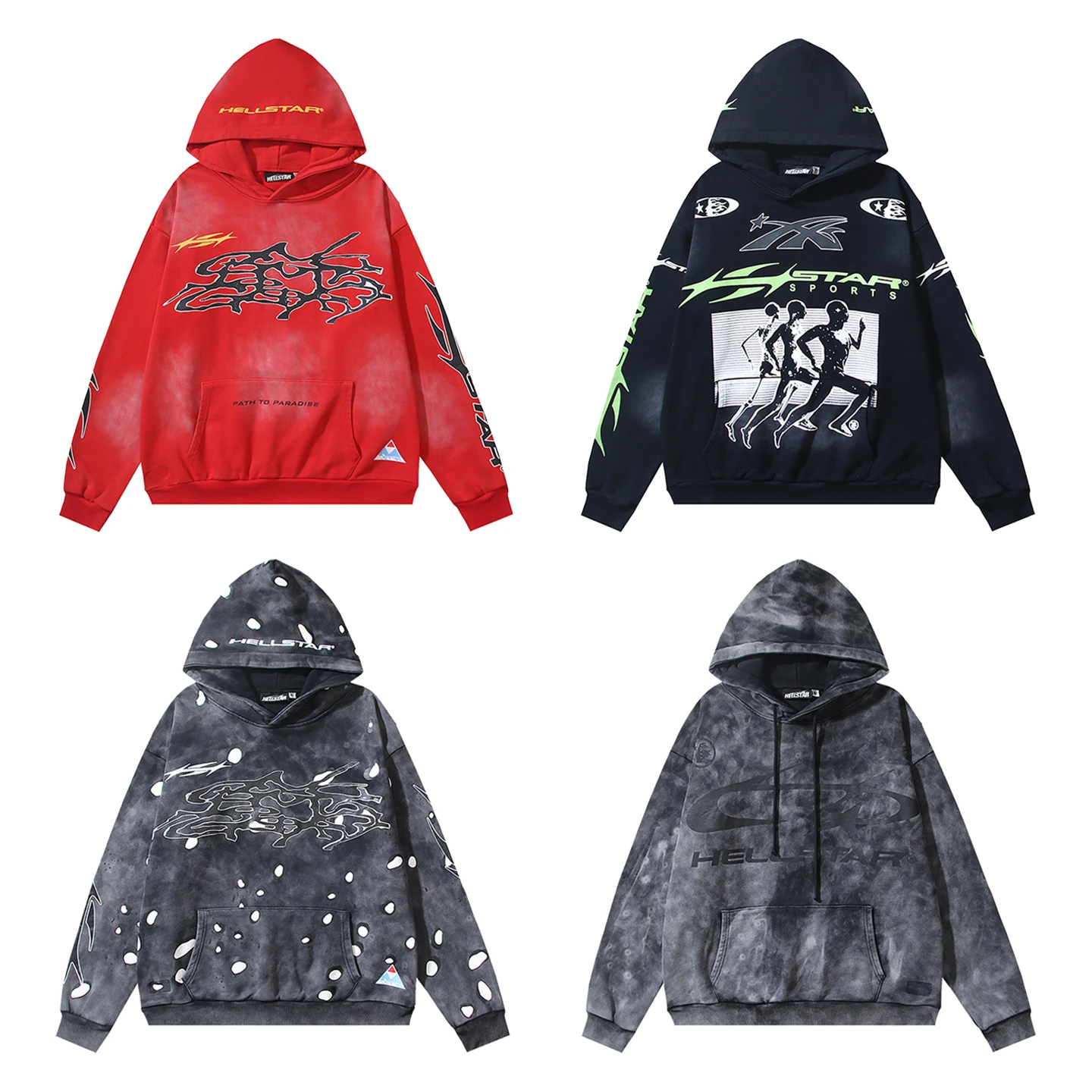 

ex Loose Fit Hoodie Streetwear Hip Hop Vintage Casual Sweatirt Waed Fabric Comfortable Loose T-irt for Hiking